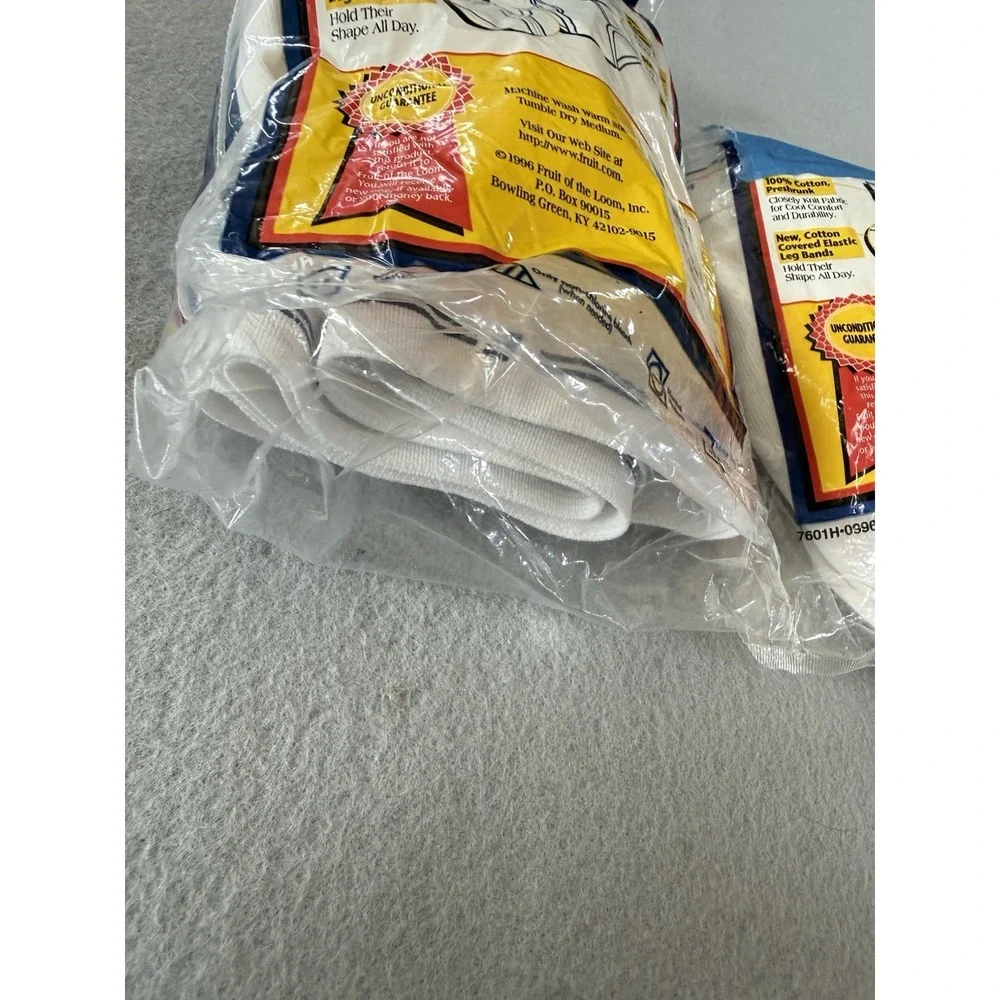 New VTG 1996 Fruit of the Loom FTL White Briefs XL (42-44) 2-3 Packs NOS